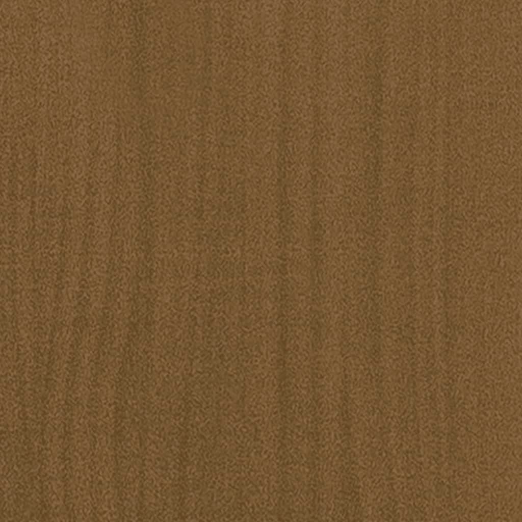 Foknhdi Honey Brown Large 39.4 x 39.4 x 27.6 in Solid Pine Garden Planter Box Raised Square Outdoor Wood Bed for Patio Balcony Backyard Vegetables Flowers