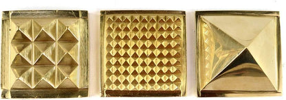 Bro Mart Pure Brass Wish Pyramid 3 Layer Size 1 inch with 91 Pyramids for Vastu and Feng Shui Pyramid | Home Decor for Pooja, Antique Items God Prayer, Large (1 inch)