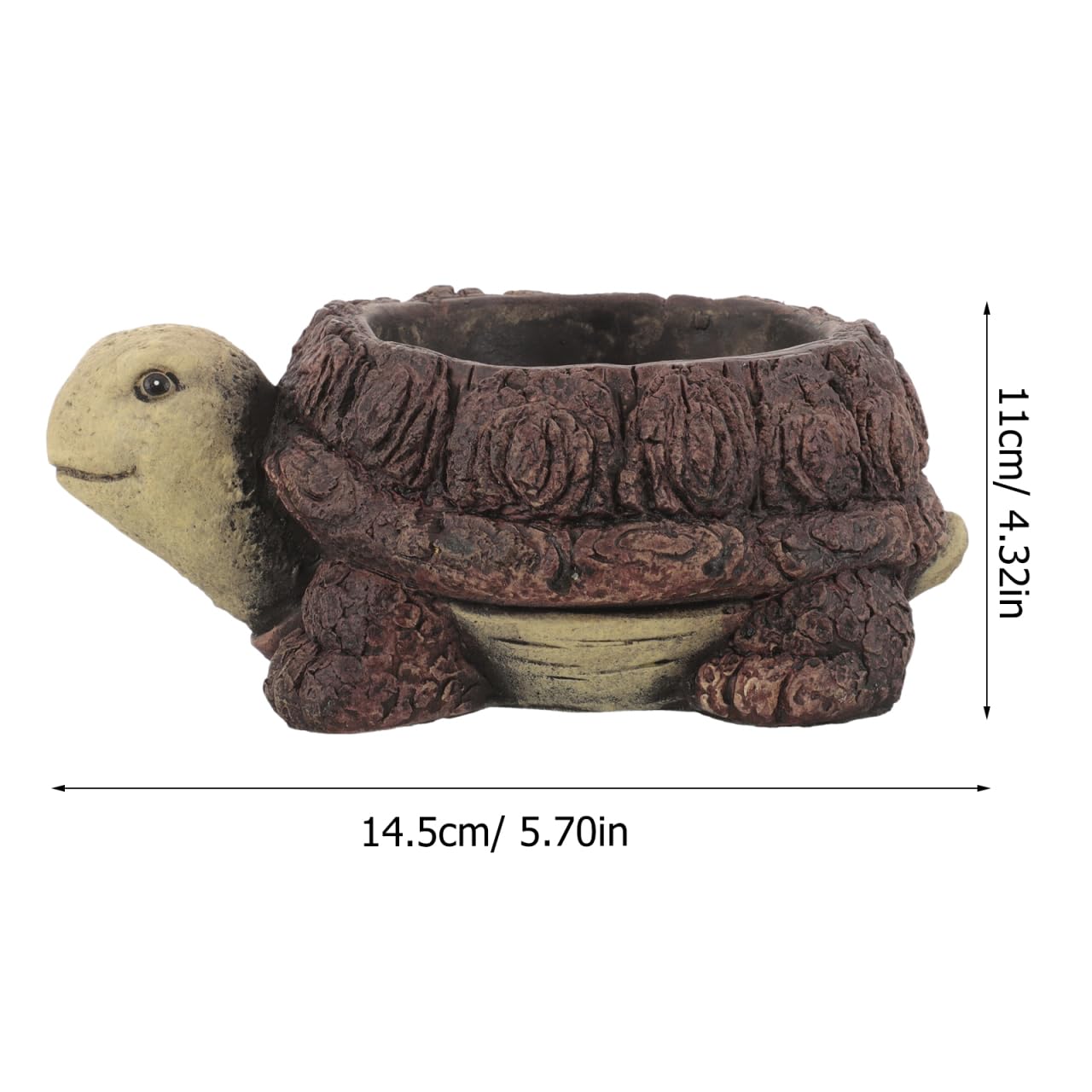 VINTORKY Turtle Shape Resin Planter Decorative Outdoor Planters for Garden Patio