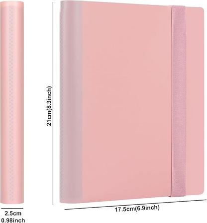 GEAoffice Trading Card Binder - 4 Pocket Card Collection Album Folder - 160 Side Loading Pocket Binder for TCG, MTG, Sports&Game Cards - Gifts for Girls