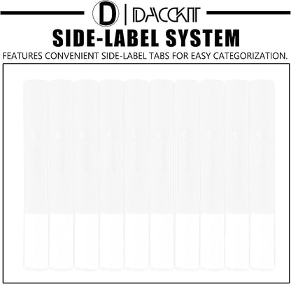 D DACCKIT Card Binder 16 Pocket - Fits 1024 Cards，4X4 Ringless Card Album with Sleeves for Trading Cards & Sports Cards（Model A，Classic White）