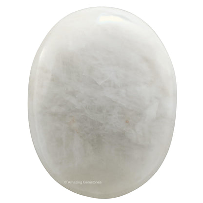 Amazing Gemstone Snow Quartz Crystals and Healing Stones - Large Palm Stone Crystals Piedra - Crystal for Good Luck, Balanced Positive Energy, Meditation - Unique Stocking Stuffers, Gifts for Women