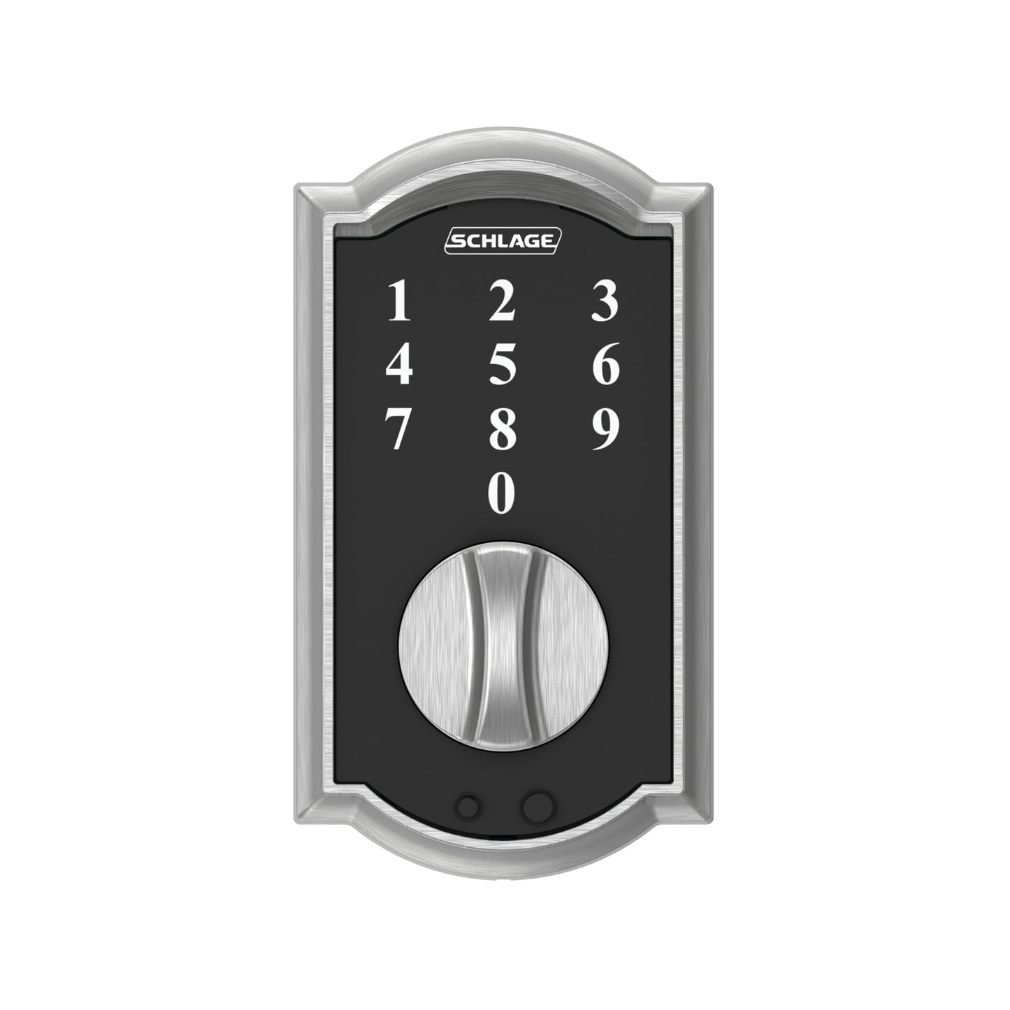 SCHLAGE BE375 CEN 622 Touch Keyless Touchscreen Electronic Deadbolt Lock, Matte Black