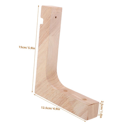 BESPORTBLE 2pcs Wooden Plant Hangers Indoor Wall Hooks Heavy-Duty Hanging Brackets for Potted Plants Natural Wood Holder Suitable for Indoor and Outdoor Gardening