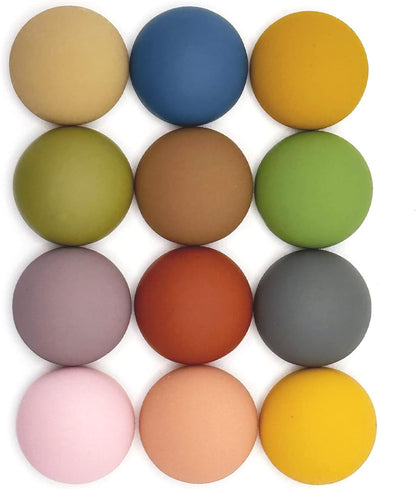 12PCS Strong Fridge Magnets, Colorful Decorative Matte Refrigerator Magnets, Cute Classroom Whiteboard Magnets, for Office Classroom Cabinets and Dishwasher