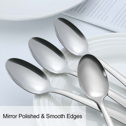 Pleafind 36Pcs Coffee Spoons, 4.7 Inch Spoons Silverware, Stainless Steel Tea Spoon, Mini Spoon, Mirror Polished Teaspoons for Home, Kitchen, Restaurant, Dishwasher Safe