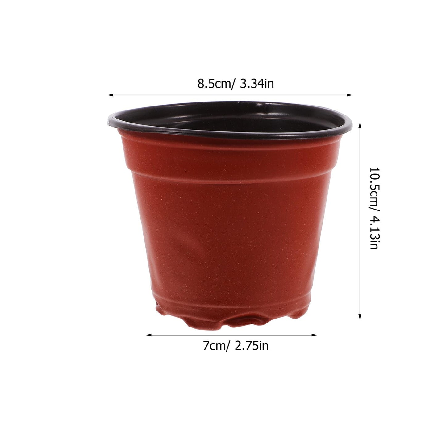 STAHAD 100pcs Two-Color Strawberry Seedling Nursery Pots Thickened Plastic Plant Growing Cups for Gardening Propagation and Seedling Transplanting