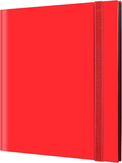 GEAoffice Card Binder, 12 Pockets Trading Card Album Holder, 624 Side Loading Pocket Card Collecting Book Folder for Yugioh, MTG,TCG, Sports & Games Cards, Red