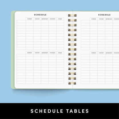 PAPERAGE Academic Planner, Weekly & Monthly Planner & Calendar, 12-Months, July 2026 - June 2027, (7" x 8"), School & Student Planning Agenda with Tabs, Bonus Pages & Inner Pocket, Raspberry