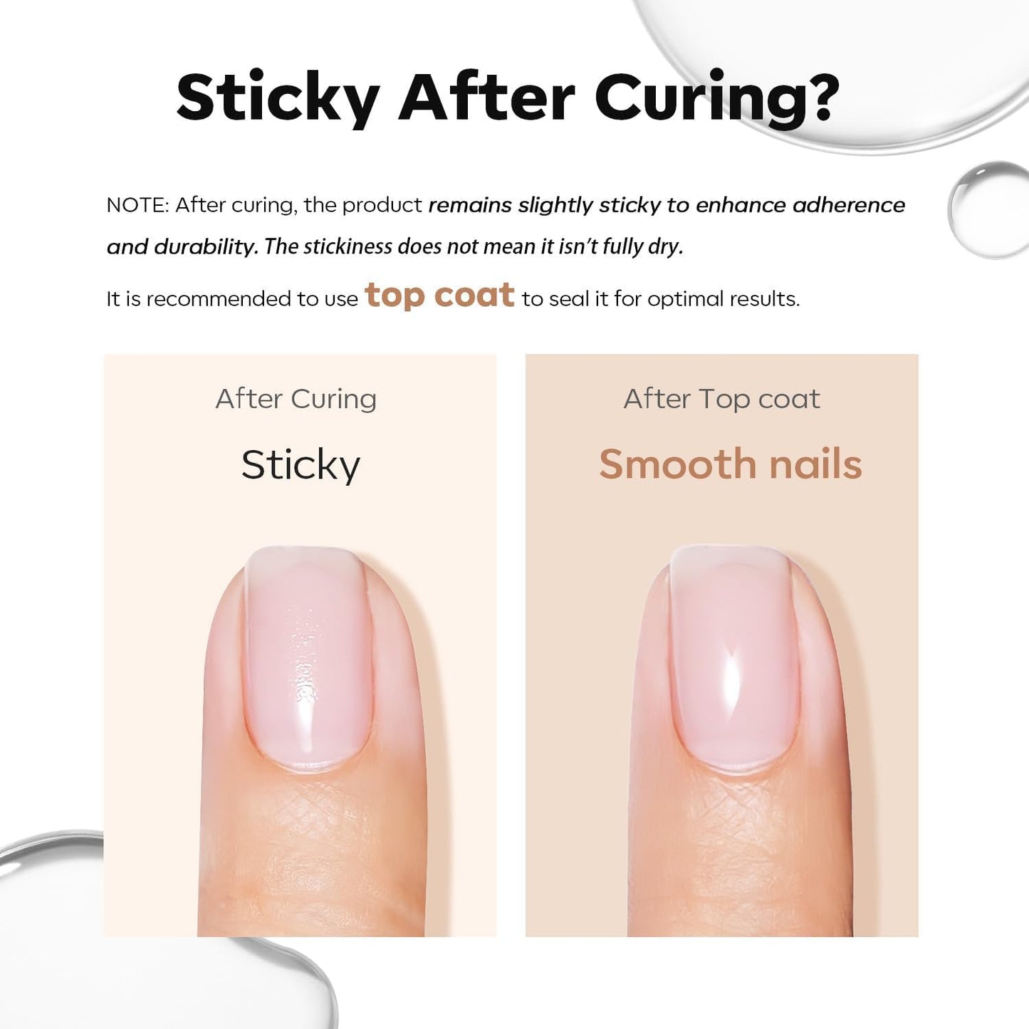 modelones Builder Nail Gel with Gel Top Coat, 3Pcs Clear Builder Nail Kit for Thickening Apex Building Extension Rhinestone Gel Tips Glue, U/V LED Lamp Cured for Home DIY Salon Girls