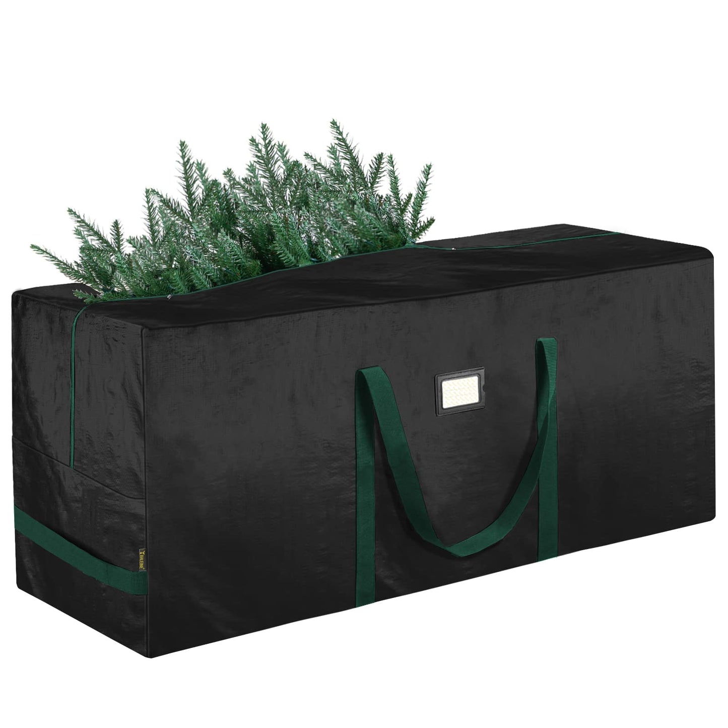 BALEINE 9 ft Christmas Tree Storage Bag, Heavy Duty Extra Large Artificial Christmas Tree Bag with Reinforced Handles and Dual Zippers Wide Opening (Black, 9 ft)