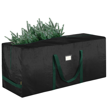 BALEINE 9 ft Christmas Tree Storage Bag, Heavy Duty Extra Large Artificial Christmas Tree Bag with Reinforced Handles and Dual Zippers Wide Opening (Black, 9 ft)