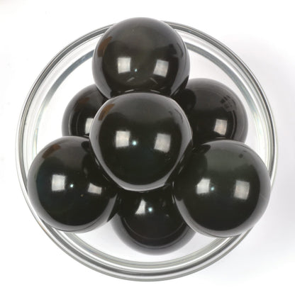 Justinstones Natural Gemstone Sphere Rainbow Obsidian Crystal Healing Chakra Meditation Home Office Decor Stone