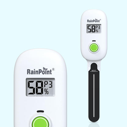 RAINPOINT Smart Digital Wireless Plant Moisture Meter Houseplant Indoor,WiFi Hub Needed,Capacitive Probe,Leave-in Soil Hygrometer Sensor,Real-time Monitor Humidity Tester Outdoor Gardening