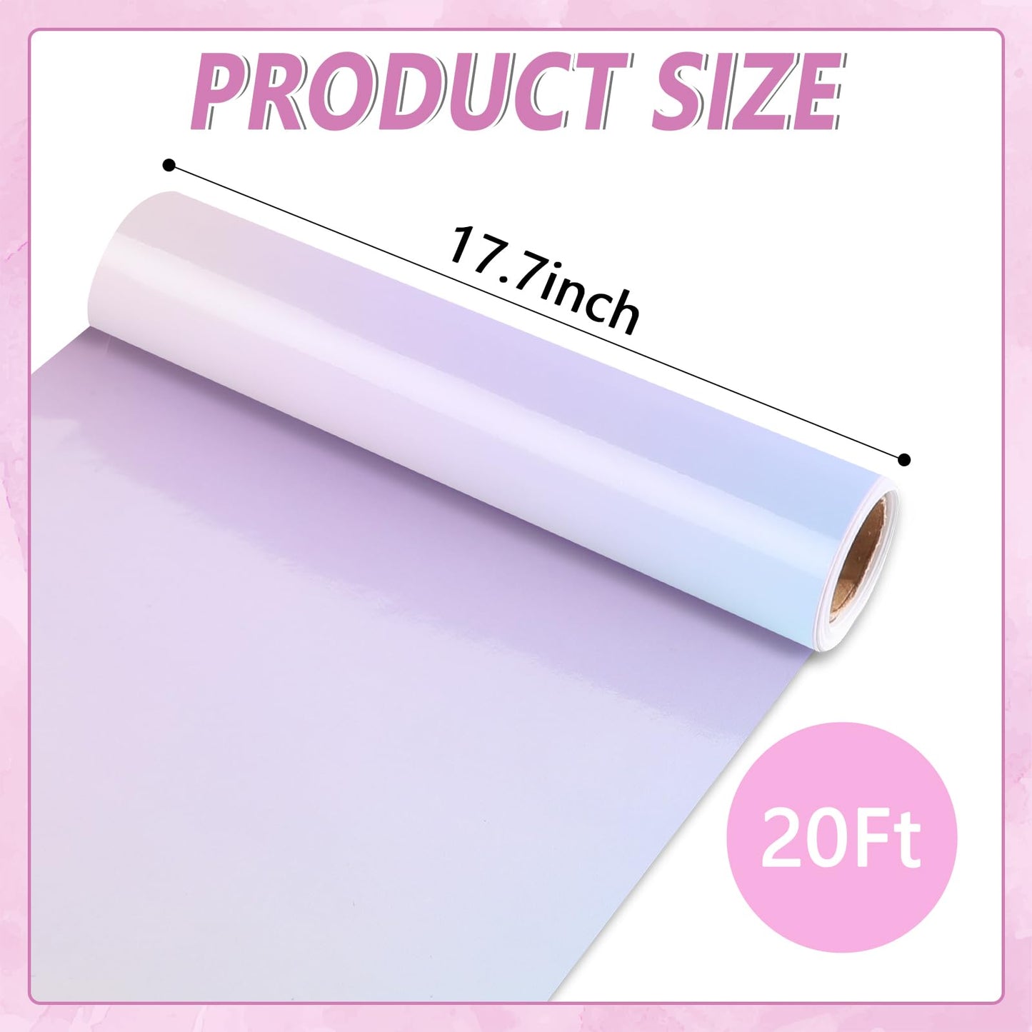 Dreamy Gradient Bulletin Board Paper Roll Pastel Gradient Bulletin Board Background Paper Back to School Classroom Decoration Poster Art Craft Home Wall Education Decoration Supplies 17.7in x 20ft
