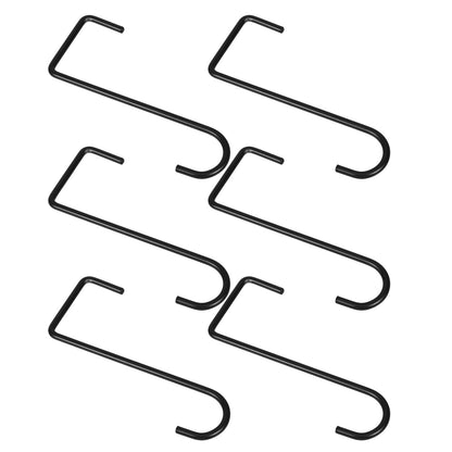 Healvian Wrought Iron Wall Plant Hangers, 6-Pack - 16 Inch Heavy Duty Decorative Brackets for Hanging Flower Pots, Balcony Garden, Indoor/Outdoor Decor, Bird Feeders & Lanterns (Black)