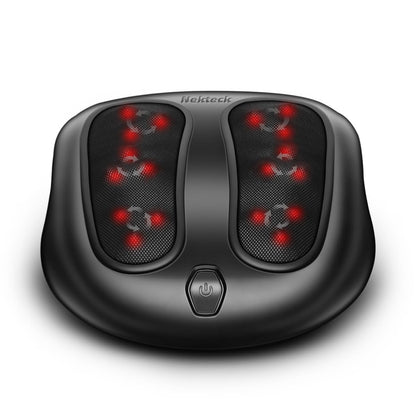Nekteck Foot Massager with Heat, Shiatsu Heated Electric Kneading Foot Massager Machine for Neuropathy, Plantar Fasciitis, Feet Massage for Pain Relief, Circulation, Ideal Gifts for Man Woman Her Him