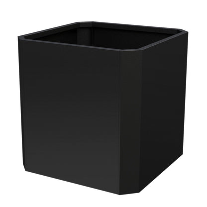 Metal Planter Box-26 L X26 W X26 H-Steel Planters for Outdoor Plants, Large Square Planter Box, Heavy Duty Black Metal Planter Pot for Patio, Deck, Garden, Yard, Drainage Holes, Easy Assembly