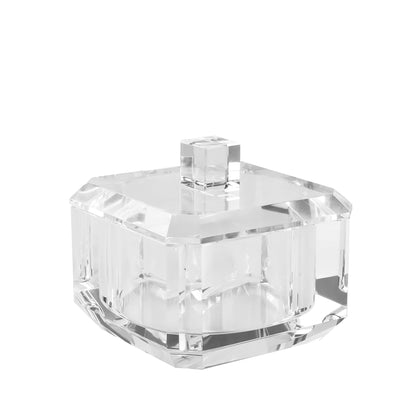 kitCom Crystal Candy Dish with Lid Hand-Cut Home Decorative Jewelry Box Candy Jar W 4" x H 3.5", Comes With Gift Box