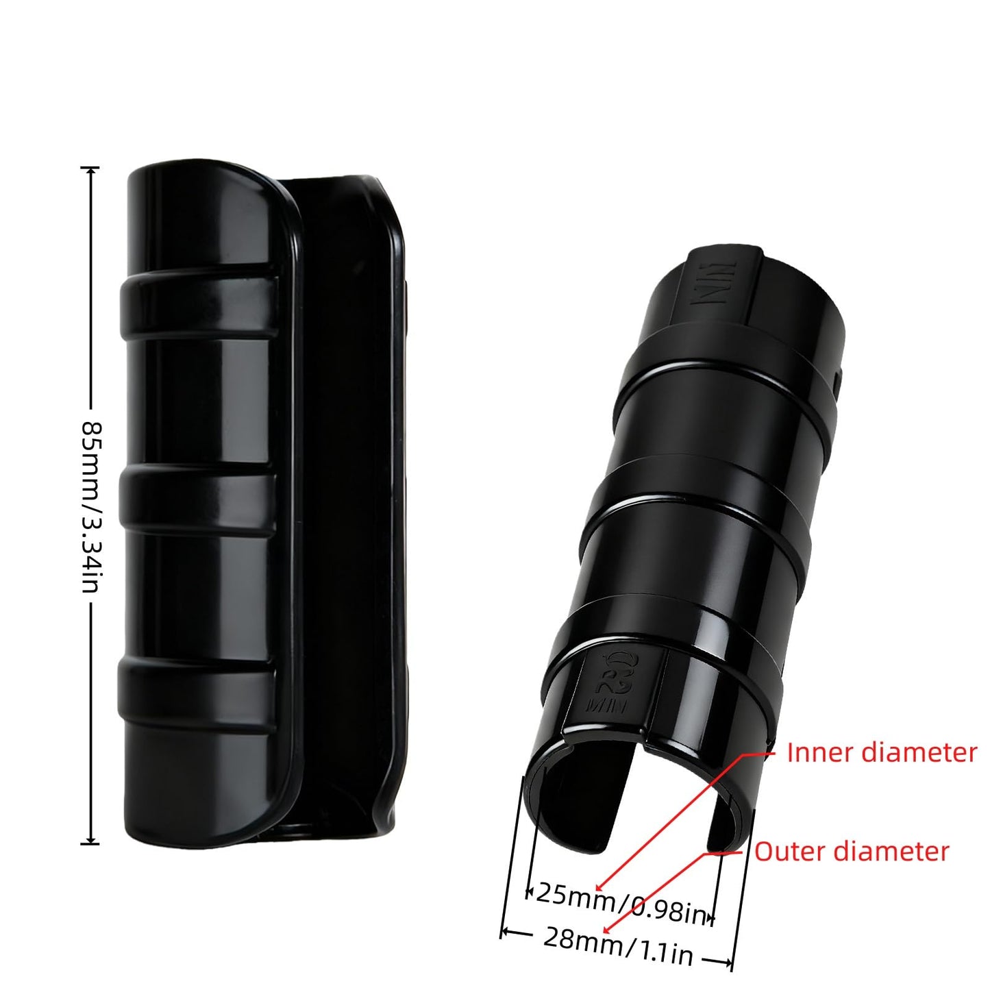 50PCS 3/4 Inch(25mm) Greenhouse Clips – Black Plastic Clamps for PVC Pipe, Garden Buildings, Greenhouse Films, Sunshade Nets, Shelters, Farming, and Gardening (3/4 in)