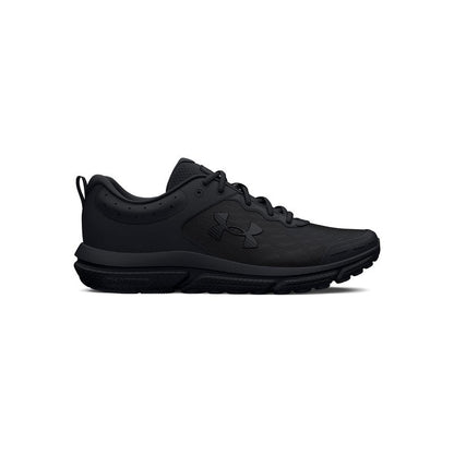 Under Armour Men's Charged Assert 10 Running Shoe, (002) Black/Black/Black, 14 XX-Wide