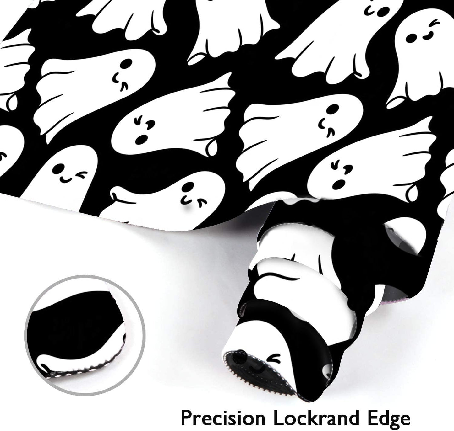 Britown Halloween Autumn Cute Large Mouse Pad for Desk, Fall Ghost Horror Computer Keyboard Mat Non-Slip Rubber Desk Mat Gaming Mousepad for Home Office Game, 31.5 x 15.7 Inch