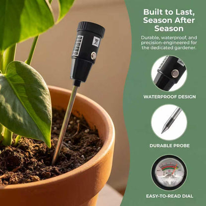 Soil Moisture Meter, Quickly detect Soil Acidity and Alkalinity Without the Need for Batteries, Portable Soil ph Meter, Le for Gardens, Lawns, Larms, and Indoor Potted Plants,295 mm Long