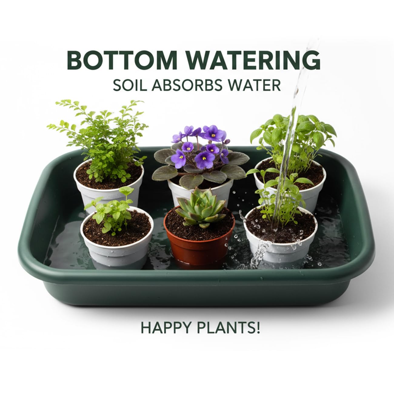 RooTrimmer 2Pcs of Potting Trays and 50 Pack 3inch Small nursey pots Set for Seedling, transplanting
