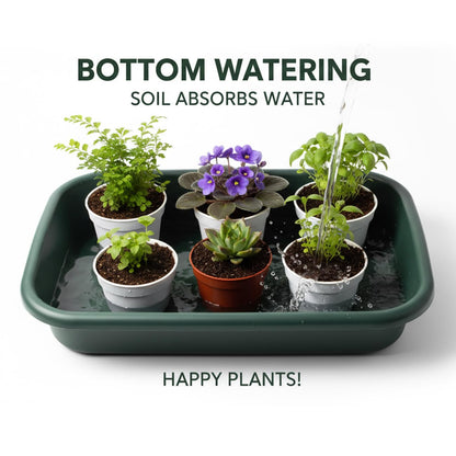 RooTrimmer 2Pcs of Potting Trays and 50 Pack 3inch Small nursey pots Set for Seedling, transplanting