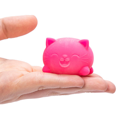 Schylling NeeDoh Teenie Cool Cat - Sensory Squeeze Toy - Contains 3 Mini Groovy Globs - 1.5" Wide - Color May Vary (Pack of 1)