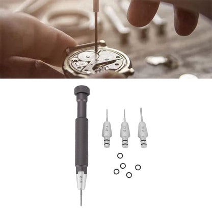 Leftwei Watch Screwdriver Set T Handle Stainless Steel Professional Jewelers Screwdriver Set Non Slip with 1.2 1.4 .8mm Bits for Watchmaker Precision Repair Tool Kit