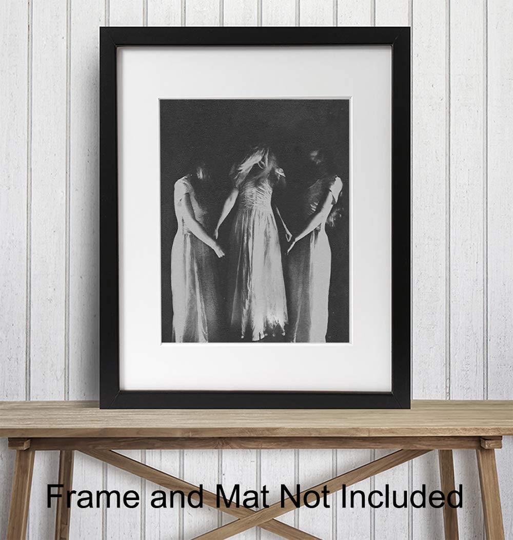 Witch Decor - Wicca Wall Decor - Pagan Gifts - Paganism - Witches Coven - Witchcraft Wiccan Supplies - Gothic Wall Art Poster - Scary Creepy Goth Room Picture - Satanic Black Magic