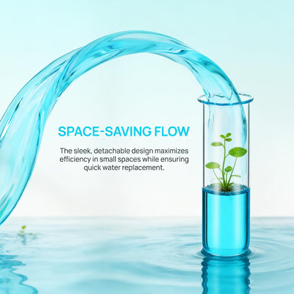 POPETPOP Plant Propagation Tubes 4pcs Glass Test Tube Vase Replacement Clear Hydroponic Flowers Vase for Home Office Desktop Decoration