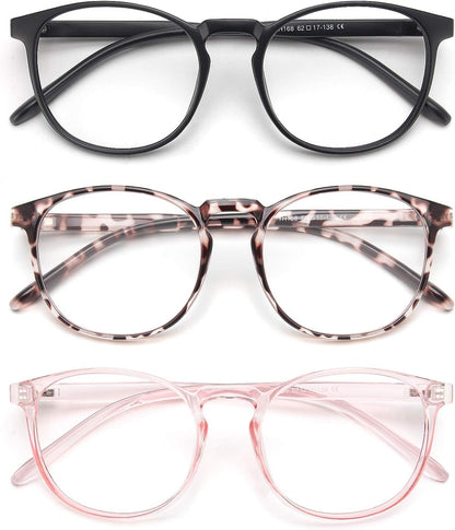 IBOANN Iconic Blue Light Glasses for Woman - Computer Glasses up to 99% Blue Light Blocking - Anti Eyestrain & UV Glare