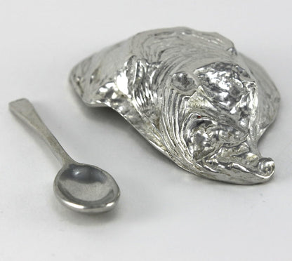 Basic Spirit Pewter Oyster Shell Salt Cellar