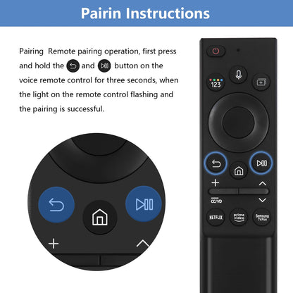 BN59-01357F TM2180E RMCSPA1RP1 Voice Remote Replacement for Samsung Smart TV Remote Control, Compatible with Samsung QLED TVs Q60A Q70A Q80A QN85A QN90A QN800A Series