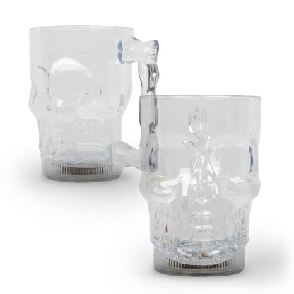 Fun Central Light Up Skull Mug with Multifunction LED - 20oz