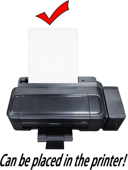 250 PCS 9x12 inches Security Catalog Envelopes Printable Self Seal Envelopes, Anti Tear White Kraft Envelopes for Invitation Cards, Pictures, Photos, Documents