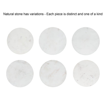 Kate and Laurel Trenza Modern Marble Candle Holder with Glass Cylinder, 8 x 8 x 9, White Marble, Transitional Twisted Base Pillar Candle Holder with Hurricane for Entryway or Living Room Decor