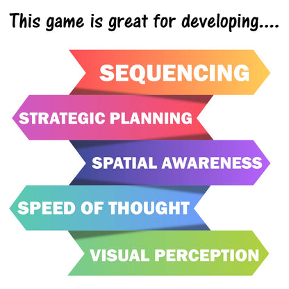 The Genius Square from The Happy Puzzle Company – Game of The Year Award Winner, 60000+ Solutions STEM Puzzle Game. Roll Dice, Race Your Opponent to Fill Grid with Different Shapes!
