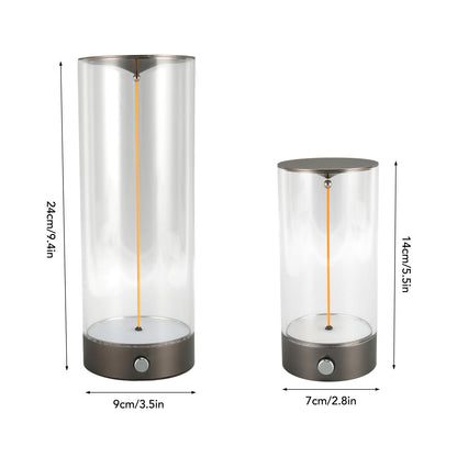 Jiawu Bedside Night Light, Modern Minimalist Dimmable Touch Lamp with Breathing Effect & Flexible Filament, USB Charging Portable LED Table Lamp for Bedroom Baby Nursery Living Room