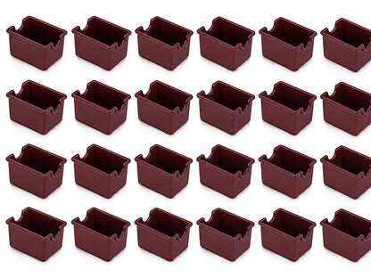 New Star Foodservice Plastic Sugar Packet Holder, Brown, Set of 24, SAN Material, 3-3/8"x2-1/2 x2