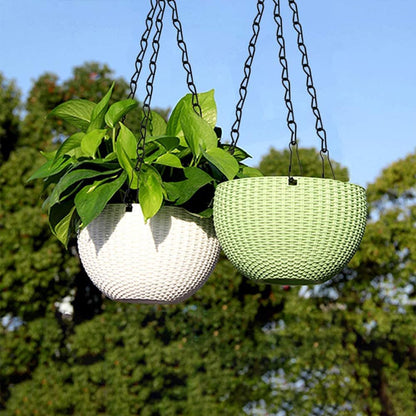 2Sets Hanging Basket Chains Hanging Flower Pot Chains, 3 Point Hanging Chains, Plant Basket, Lantern, Decorative Hanging Chain Sets 20 Inch, Black