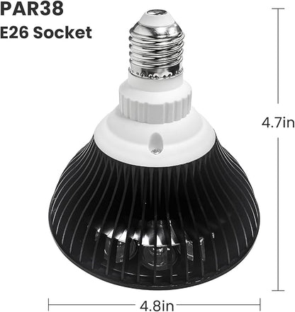 LED Aquarium Blue Light Blub, 18W (36W Equivalent) LED Plant Grow Light Bulb with 450-460nm Blue LEDs for Indoor Plants Veg and Aquarium Plants Growing