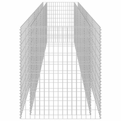 SKM Gabion Raised Bed Silver Galvanized Steel,Silver (Weight 112.66KG)