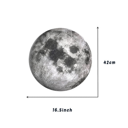 Moon Wall Stickers, Full Moon Universe Space Wall Sticker, Large Size Planet Wall Decal, Space Wall Decor for Bedroom Classroom Playroom Nursery Birthday Gift Idea