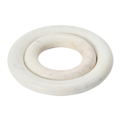 Creative Co-Op Marble Trivets for Dining Table, Set of 2