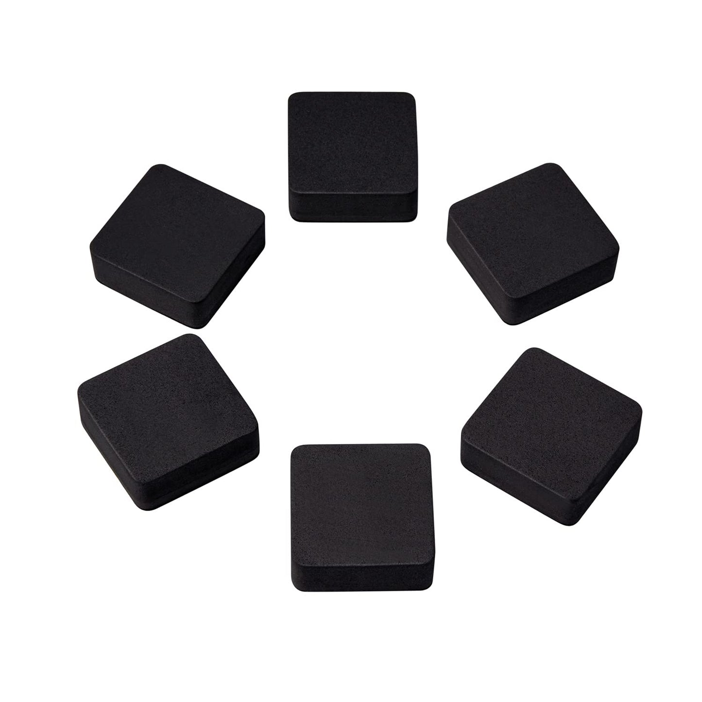 Favourde 48 Pack Magnetic Whiteboard Dry Erase Erasers Chalkboard Cleansers for Classroom, Home and Office (Black)