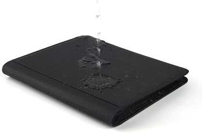 Toploader Binder, Holds 324 Toploaders, 9 Pocket Top Loader Binders with Sleeves for 3 x 4'' Toploaders, Double-Sided Pocket Top Loader Storage Binder, Trading Card Binder - Diamond Black