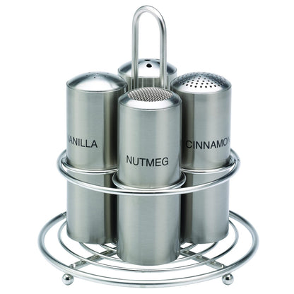 Service Ideas STCMESHNUTM Condiment Shaker, Mesh, Nutmeg Imprint